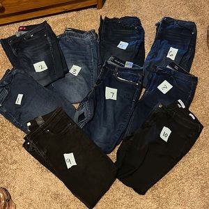Jeans size 14 let me know what ones you want to see more of. I can bundle!